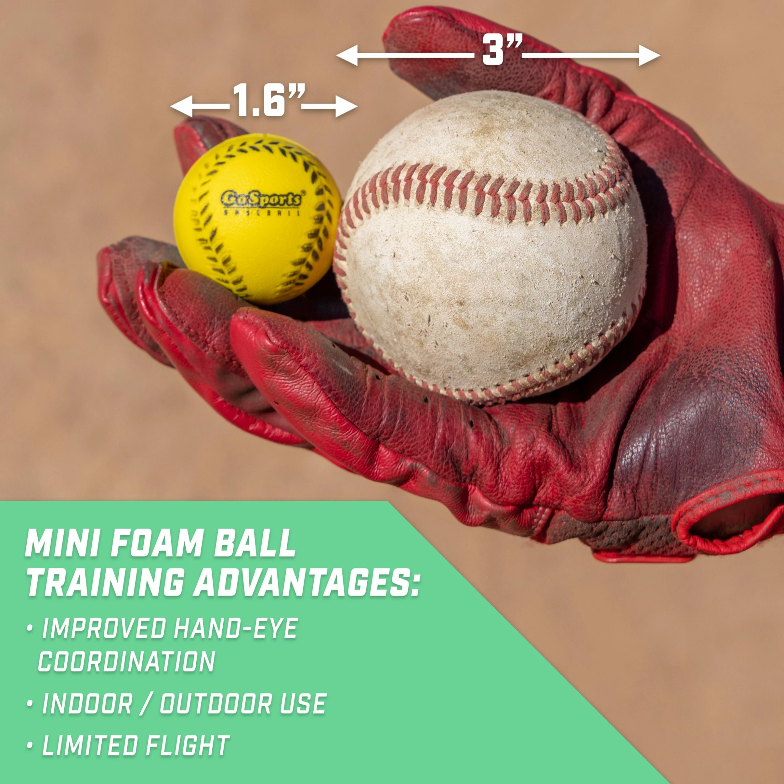 Playgosports.com GoSports Mini Foam Baseballs- 50 Pack - Image 2