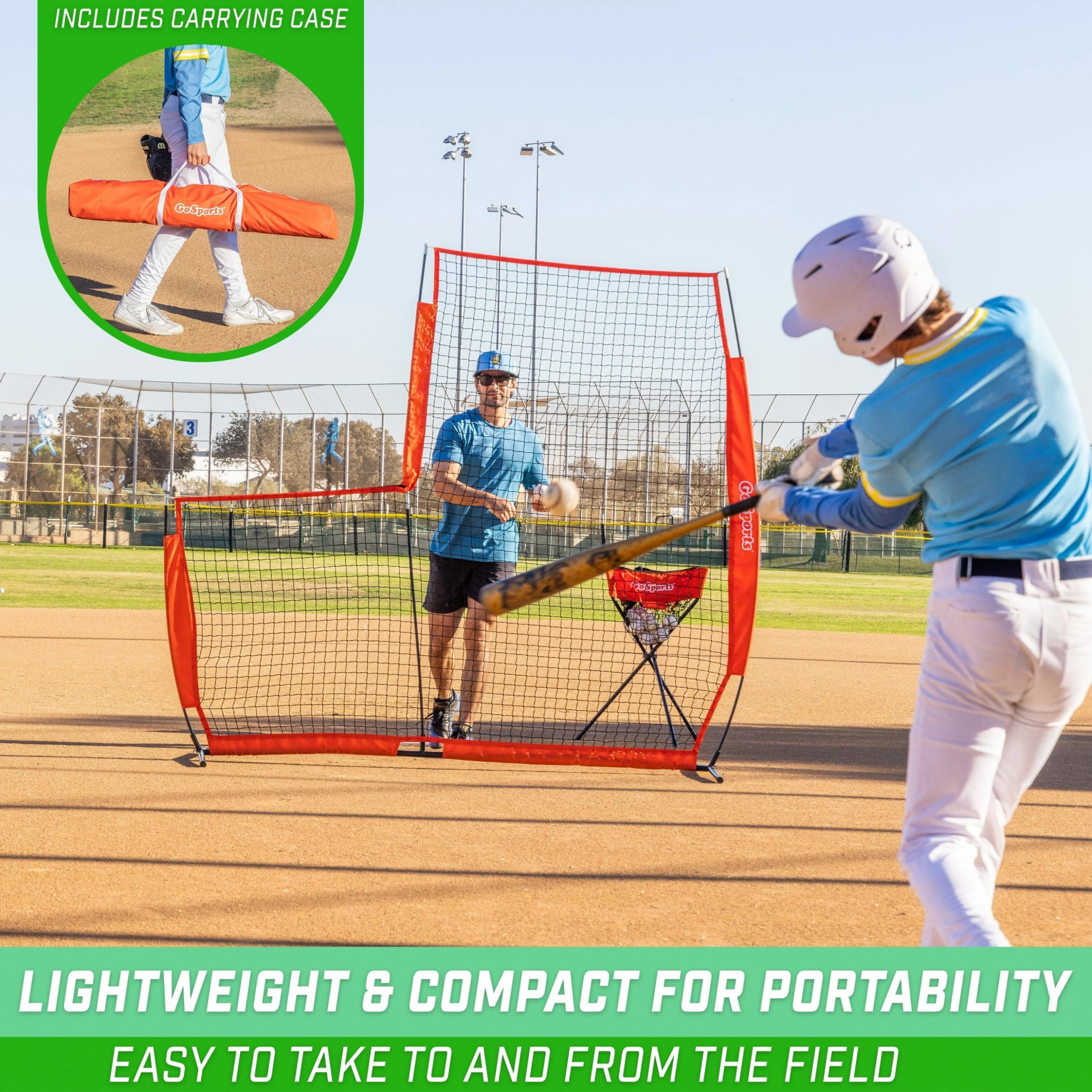 Playgosports.com GoSports 7 Ft X 7 Ft Baseball & Softball L Screen - Image 4
