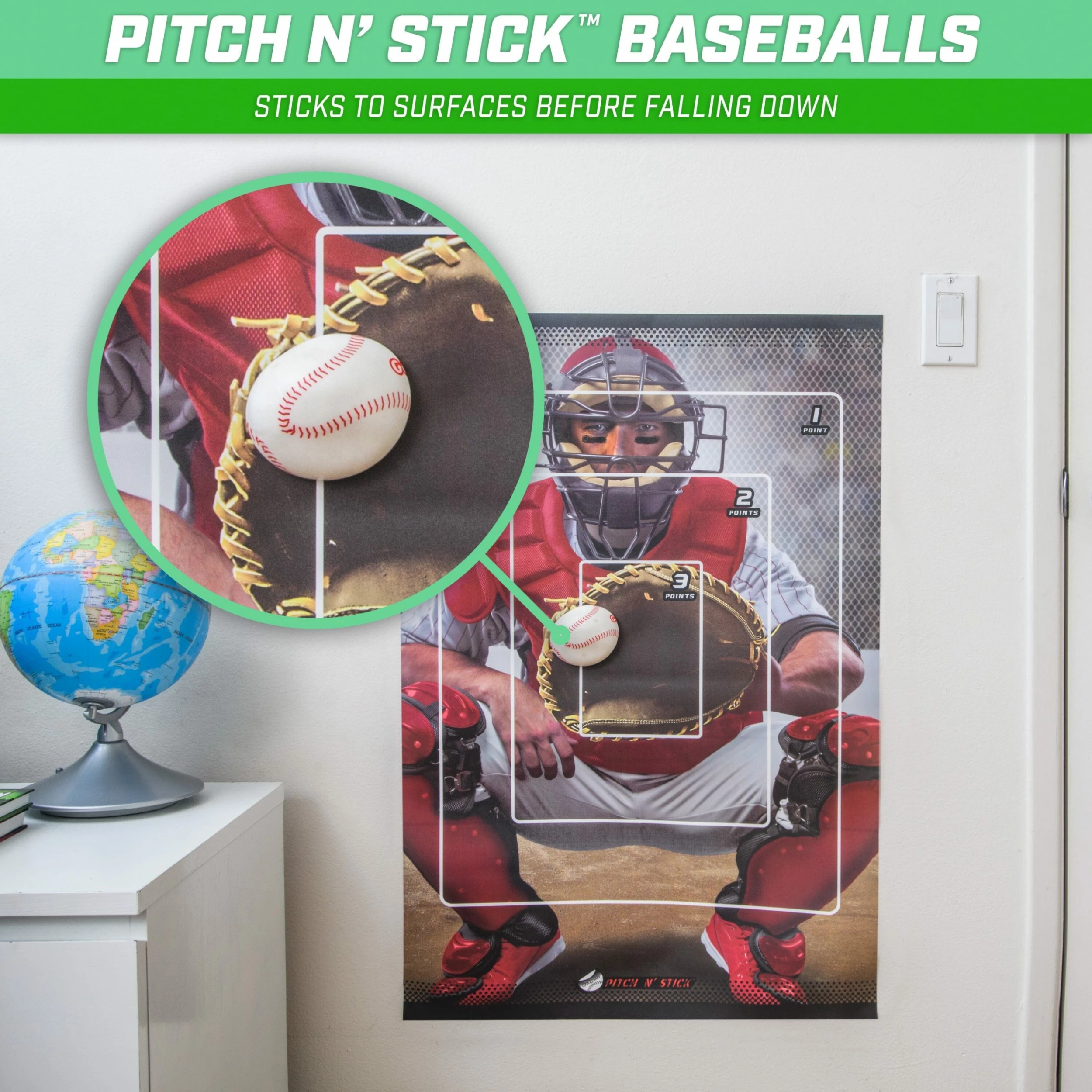 Playgosports.com GoSports Pitch N Stick Replacement Baseballs - 4-Pack - Image 5