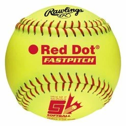 Rawlings Douzaine De Balles De Fastpitch Red Dot