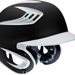 Rawlings S80 JUNIOR 2-Tone 80 MPH Matte Finish Batting Helmet, S80X2J Black