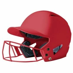Champro HX Rise Fastpitch Matte Batting Helmet W/Faceguard Royal