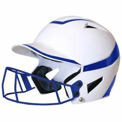 Champro HX Pro Fastpitch 2-Tone Batting Helmet W/Faceguard Navy