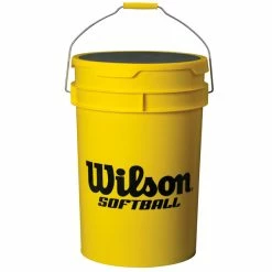 Wilson Softball Ball Bucket W/ Padded Lid