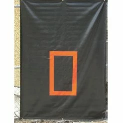 CageSaver H.D. Backdrop (Black With Orange Strike Zone)