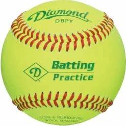 Diamond Batting Practice Baseballs Yellow (Dz.)